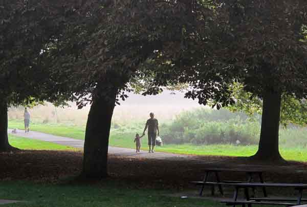 Cassiobury Park, child walker