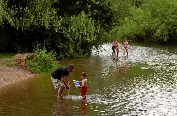 River Gade at Cassiobury, Watford